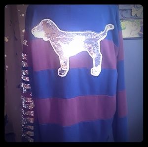 SOLD ON MERC*NEW🎅VS PINK BLINGY HOODIE